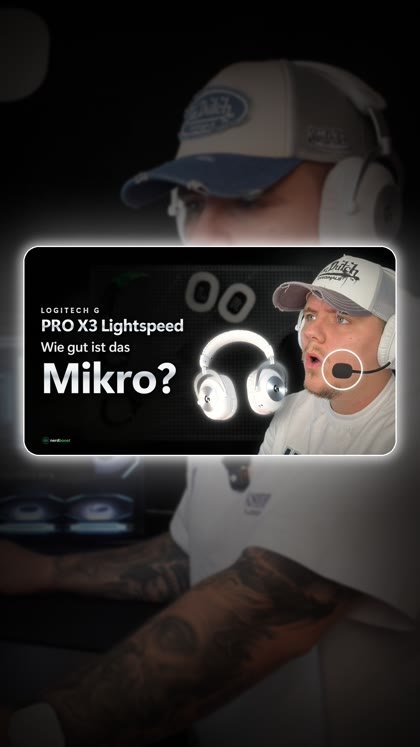 Vorschaubild: Dado mit dem weißen Logitech G PRO X3 Headset und Mikro