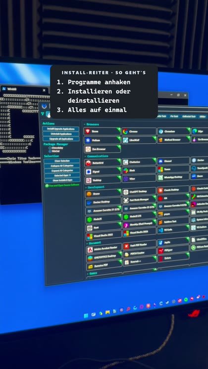 Vorschaubild: WinUtil – Windows mit einem Befehl aufräumen